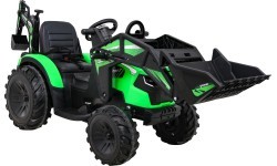 Elektromobilis traktorius su priekaba Buggy 720-T, žalias