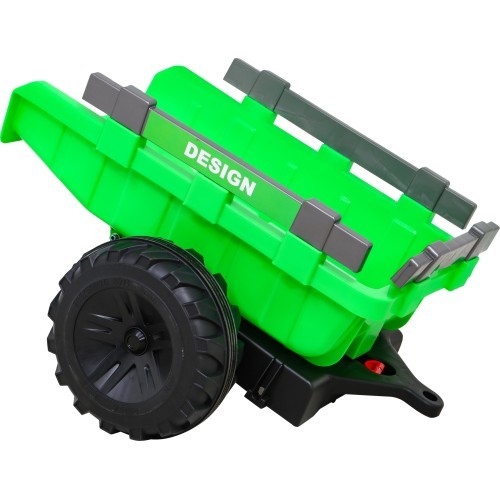 Elektromobilis traktorius su priekaba Buggy 720-T, žalias