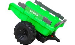 Elektromobilis traktorius su priekaba Buggy 720-T, žalias
