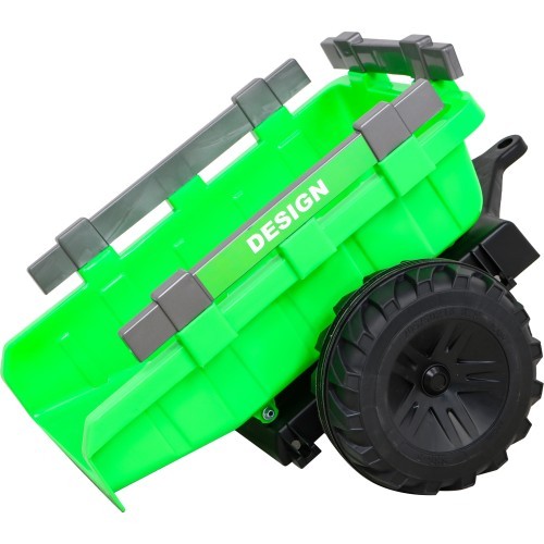 Elektromobilis traktorius su priekaba Buggy 720-T, žalias