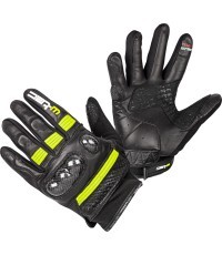 Motorcycle Gloves W-TEC Rushin - Black/Fluo Yellow