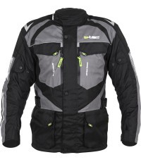 Men’s Motorcycle Jacket W-Tec Burdys Evo - Black and grey