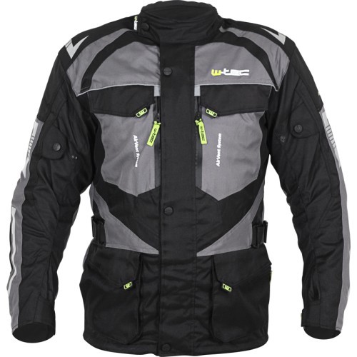 Vyriška motociklininko striukė W-Tec Burdys Evo - Juoda ir pilka