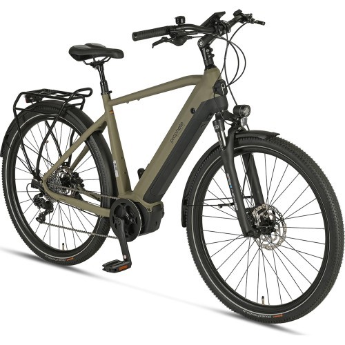Prophete Entdecker 4.0 Electric Bike 28" 10-Speed, Frame Size 21" (54 cm), Brown