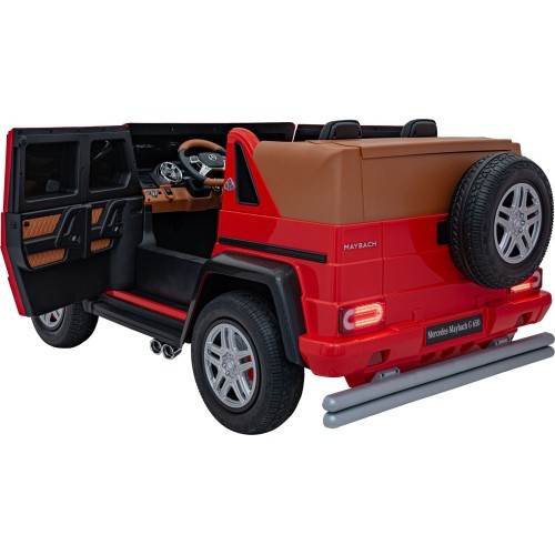 Elektromobilis Mercedes Benz Maybach G650, raudonas