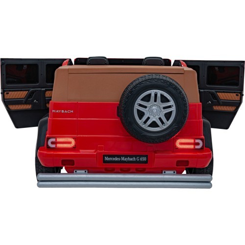 Elektromobilis Mercedes Benz Maybach G650, raudonas