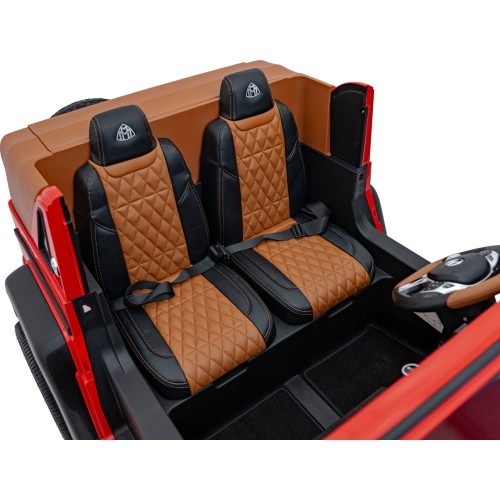 Elektromobilis Mercedes Benz Maybach G650, raudonas