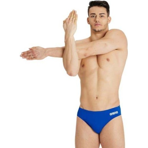 M Team Swim Briefs Solid Royal-White 100 - 720