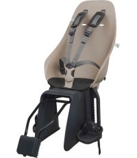 Galinė vaikiška dviračio kėdutė su adapteriu ir laikikliu Urban Iki - Inaho Beige/Bincho Black