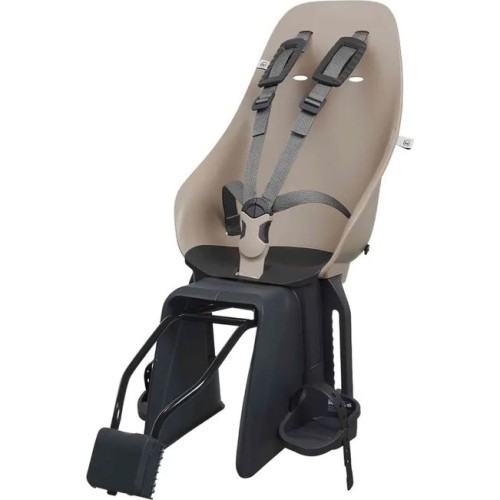 Rear-Mounted Child Bike Seat w/ Adaptor & Seatpost Holder Urban Iki - Inaho Beige/Bincho Black