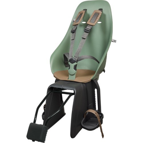Rear-Mounted Child Bike Seat w/ Adaptor & Seatpost Holder Urban Iki - Icho Green/Kurumi Brown