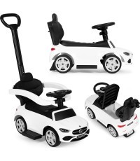 Mercedes C CLASS car push ride interactive steering wheel guide white