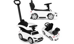 Mercedes C CLASS car push ride interactive steering wheel guide white