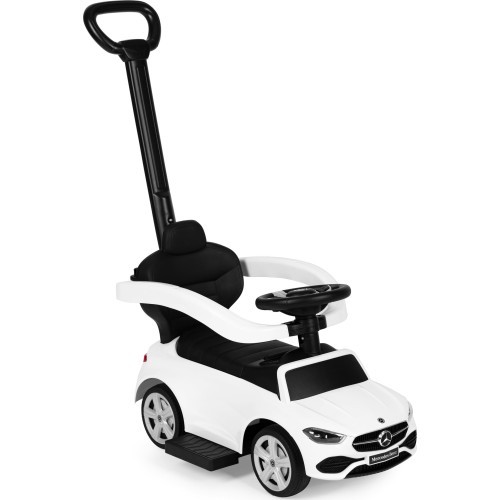 Mercedes C CLASS car push ride interactive steering wheel guide white