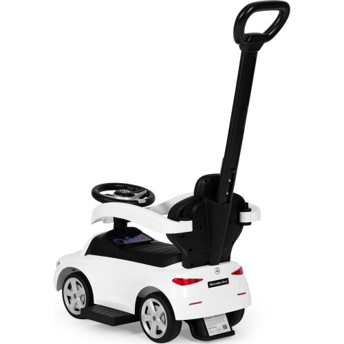 Mercedes C CLASS car push ride interactive steering wheel guide white