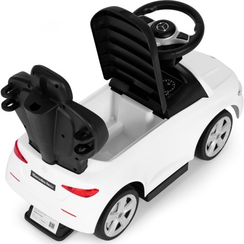 Mercedes C CLASS car push ride interactive steering wheel guide white