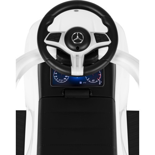 Mercedes C CLASS car push ride interactive steering wheel guide white