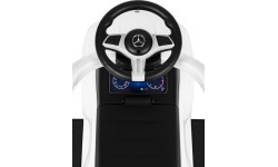 Детская машина-каталка Mercedes C-Class с интерактивным рулём, белая