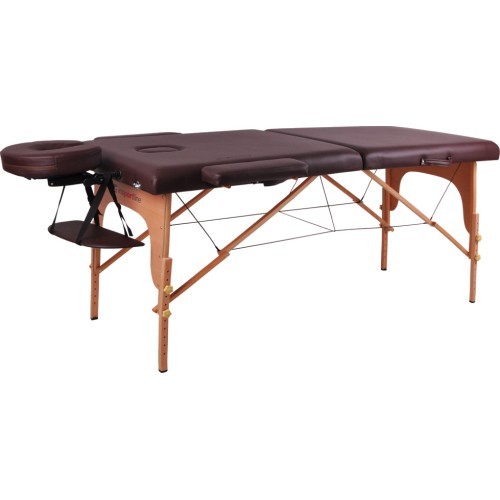 Massage Table inSPORTline Taisage 2-Piece Wooden - Brown