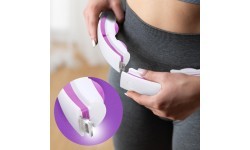 HHM17 HULA HOOP WHITE/VIOLET MAGNETIC WITH WEIGHT + COUNTER HMS