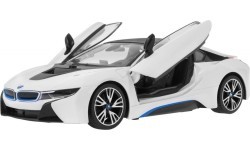 Радиоуправляемая игрушечная машинка BMW i8 белая 1:14 RASTAR