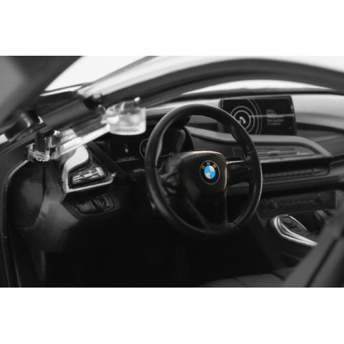 Nuotoliniu būdu valdomas žaislinis automobilis BMW i8 baltas 1:14 RASTAR