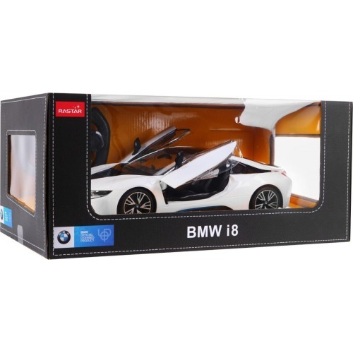 R/C toy car the BMW i8 White 1:14 RASTAR
