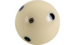Biliardo kamuoliukas Aramith Tournament TV, juodas/baltas, 57,2 mm
