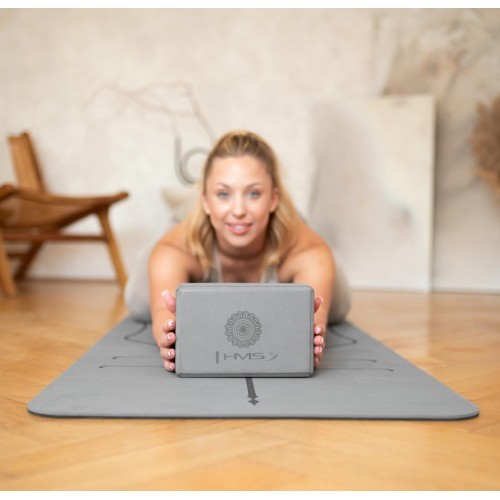 KJ02 YOGA BLOCK GRAY HMS