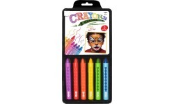 Face Painting Set Crayons 6 Colors