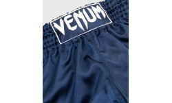Muay Thai šortai Venum Classic – tamsiai mėlyni/balti