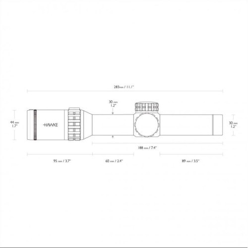 Оптический прицел Hawke Frontier 30 1-6x24 IR L4A Dot
