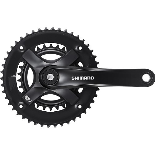 Shimano FC-TY501-2 front chainring set // 2x7/8-speed, 46x30T, 175 mm (black)