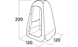 EasyCamp Toilet shower tent 'Vik'