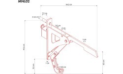 MNL02 ROTATING SQUAT HANDLES MONOLIFT HMS