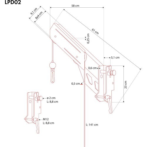 LPD02 TOP LIFT FOR MACHINES AND ATLASES HMS