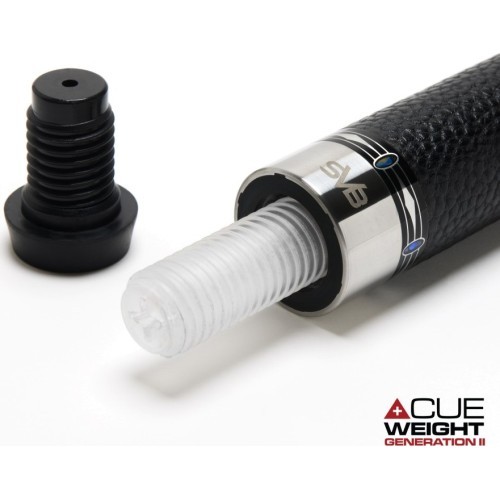 Billiard Cue, Pool, Cuetec Cynergy SVB Gen2, Black LTW,  3/8x14, 12,5mm