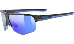 Очки Uvex axos set black mat / mirror blue