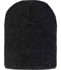 Merino vilnos flisinė kepurė, juoda - 999