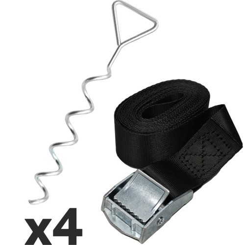 Trampoline Anchor Kit - 10ft (305 cm), 12ft (366 cm) or 14ft (425 cm) Trampoline Kit