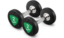 UpForm poliuretaninių hantelių rinkinys 1–10 kg (žingsnis 1 kg), 110 kg