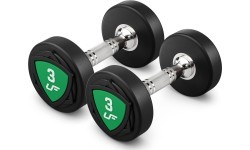 UpForm poliuretaninių hantelių rinkinys 1–10 kg (žingsnis 1 kg), 110 kg
