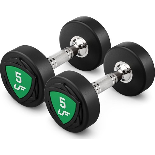 UpForm poliuretaninių hantelių rinkinys 1–10 kg (žingsnis 1 kg), 110 kg