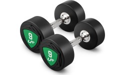 UpForm poliuretaninių hantelių rinkinys 1–10 kg (žingsnis 1 kg), 110 kg