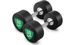 Zestaw hantli stałych poliuretanowych 1-10kg (skok co 1 kg) 110 kg  ze stojakiem UR-S005 - UpForm