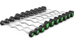 Laužtų poliuretaninių štangų komplektas 10–55 kg (žingsnis 5 kg) 325 kg – UpForm