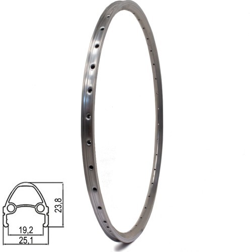 DYNAMIC rim 28/29", v-brake, 36H, double-wall, aluminium