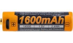 USB-аккумулятор Fenix ARB-L14U (14500, 1600 мА·ч, 1.5 В)