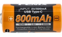 Аккумулятор Fenix USB ARB-L16U (16340 800mAh 3.6V)