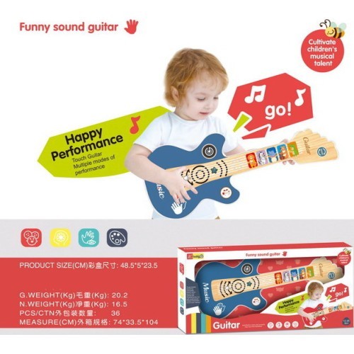 Gitara mažiausiems su šviesos funkcija